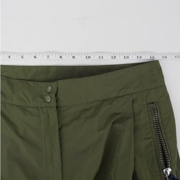 NWT [Moncler] Flared Logo High Waisted Green Trousers Women’s Sz EU 44, US 10/12 - Picture 8 of 16